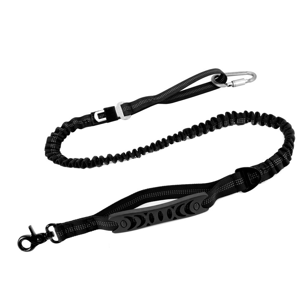Laisse élastique pour chien avec poignée rembourrée