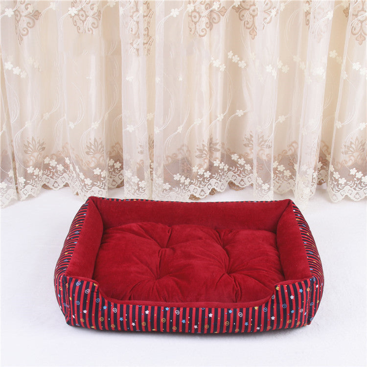 Lit Douillet et Rayé pour Chien ou Chat