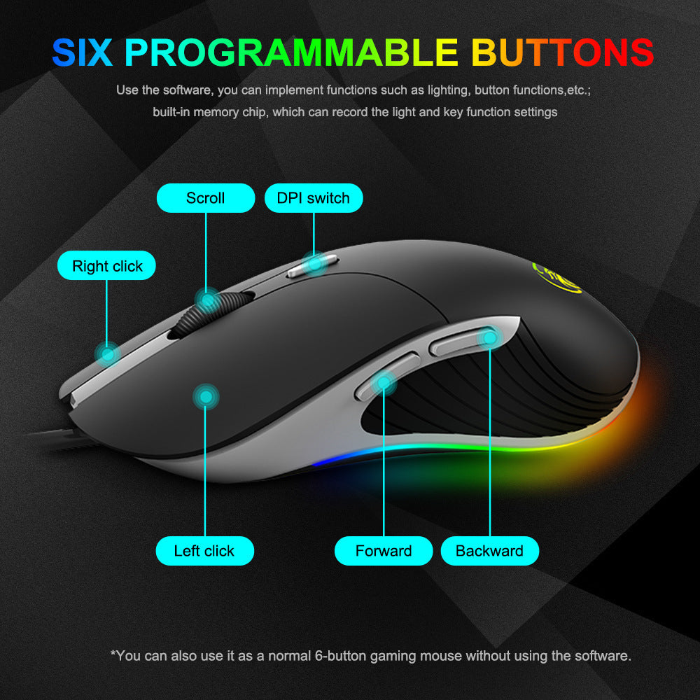 Souris Gaming LED – 6400 DPI