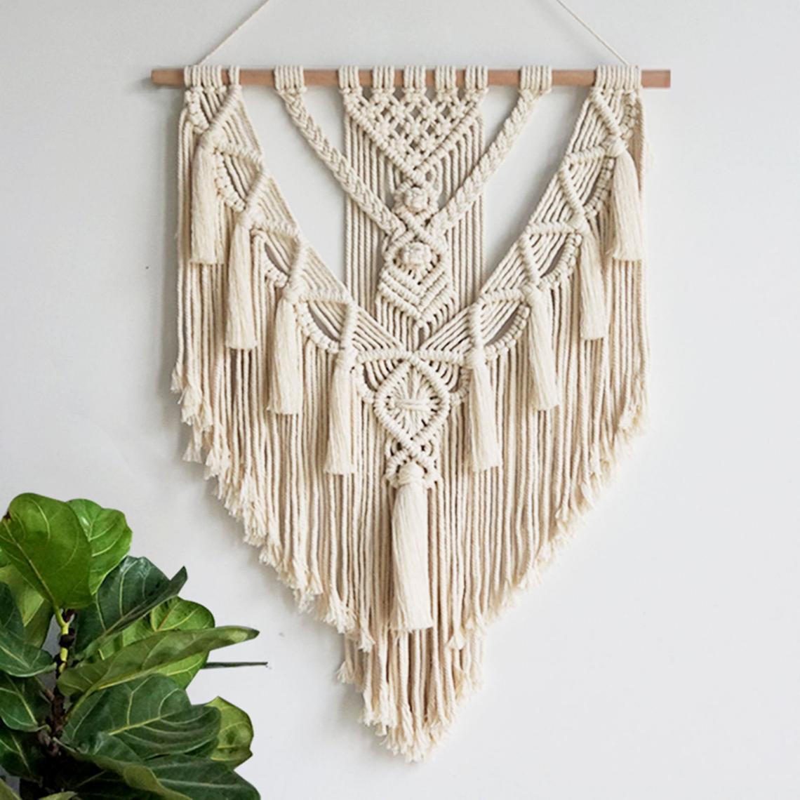 Décoration murale macramé