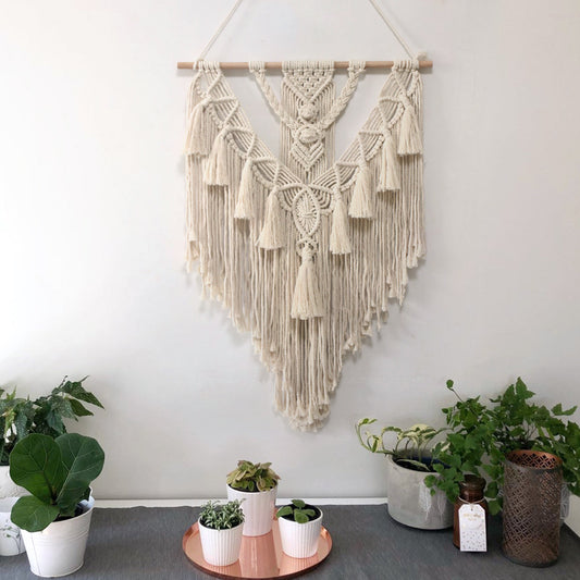 Décoration murale macramé