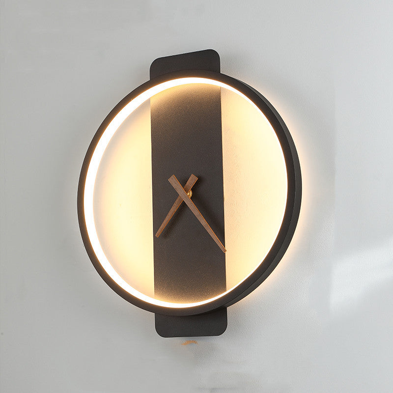 Horloge murale décorative avec lumière LED