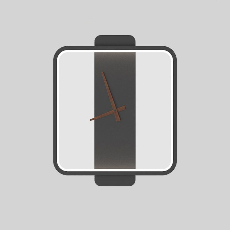 Horloge murale décorative avec lumière LED
