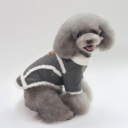 Manteau d’Hiver Épais en Velours pour Chien