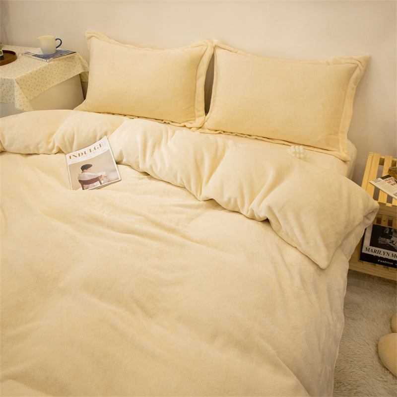 Housse de couette en peluche double face