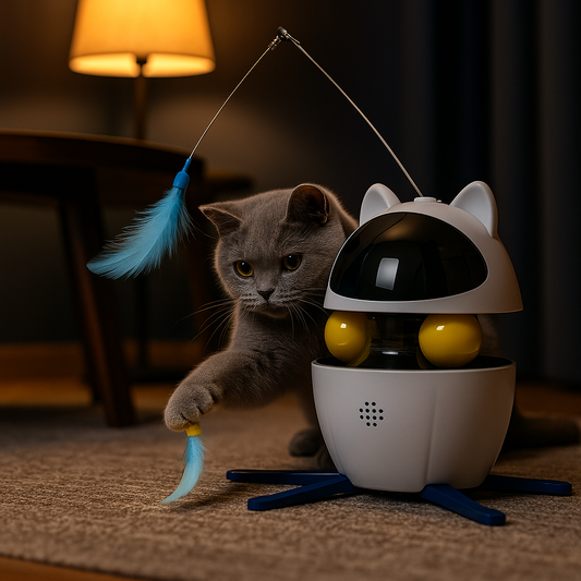 Jouet Interactif Automatique pour Chat