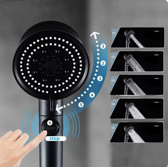 Pommeau de Douche Haute Pression avec Turbine