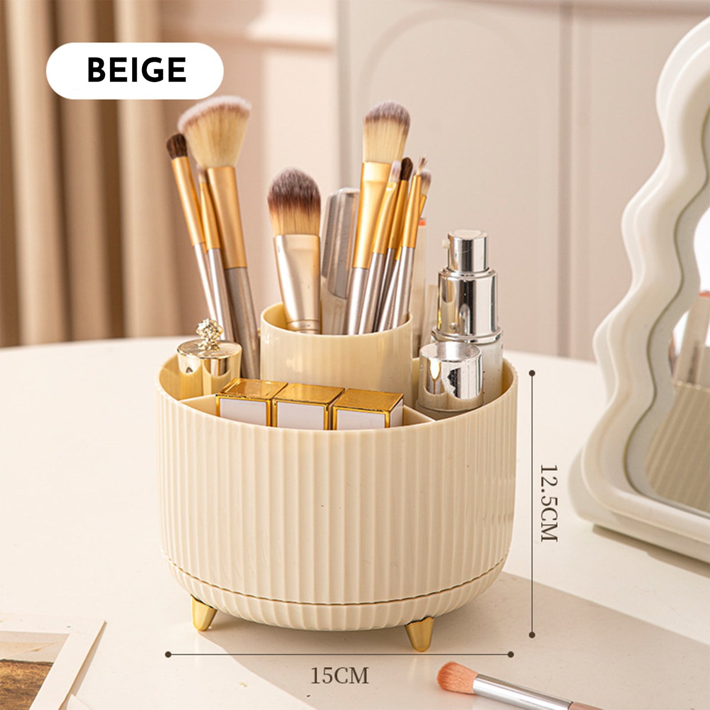 Organisateur de Maquillage Rotatif à 360°