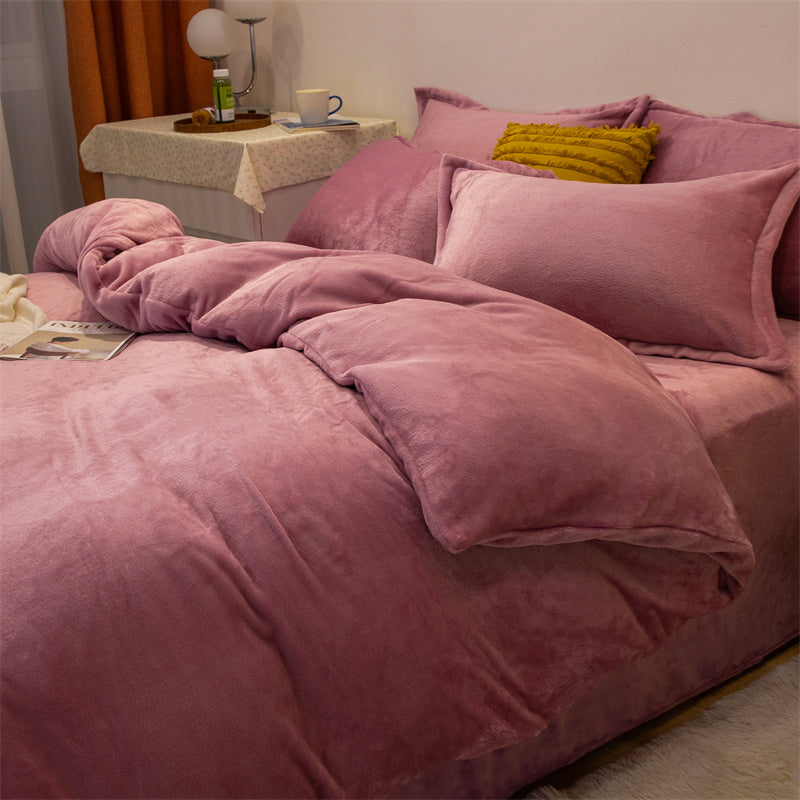 Housse de couette en peluche double face