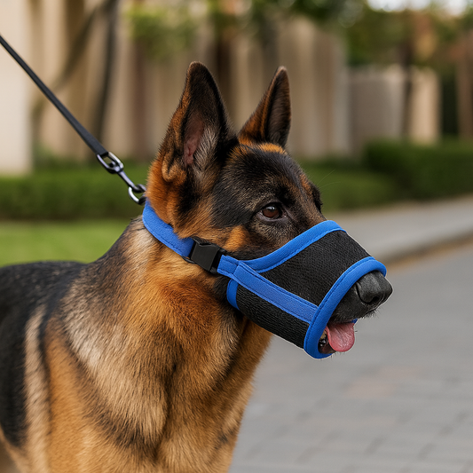 Muselière pour chien en maille respirante