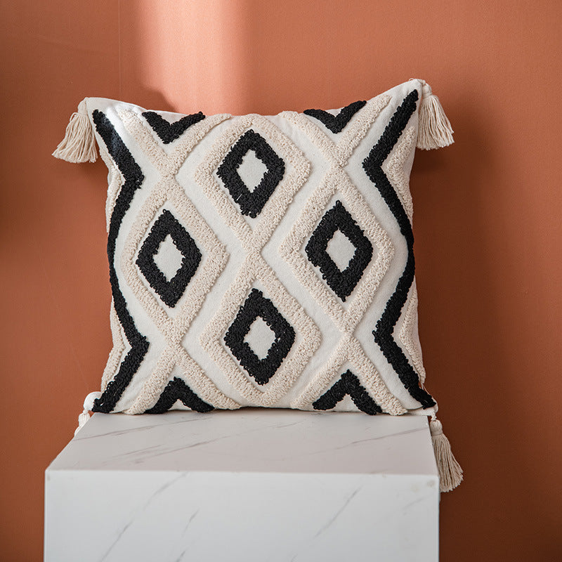 Housse de Coussin Design Géométrique