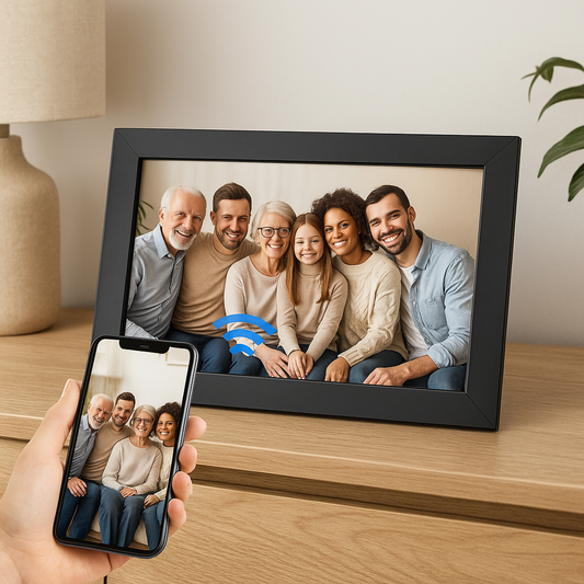 Cadre Photo Numérique Intelligent Wi-Fi avec Écran Tactile