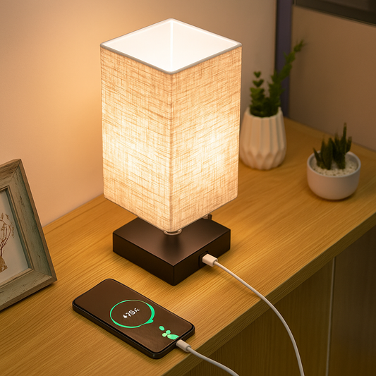 Lampe de Table Moderne avec Chargeur USB