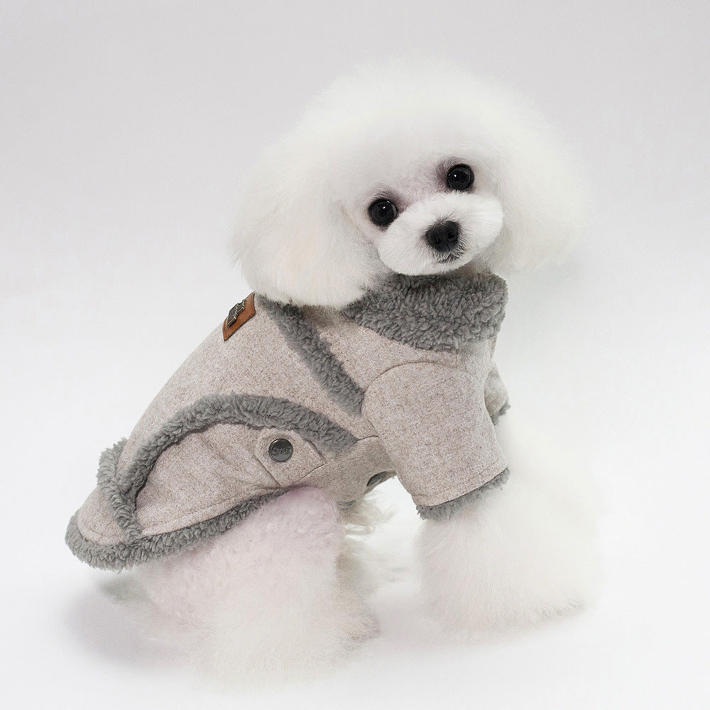 Manteau d’Hiver Épais en Velours pour Chien