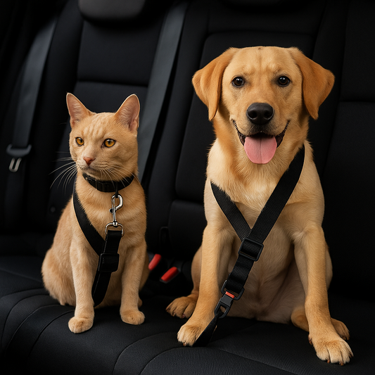 Ceinture de sécurité réglable pour chien et chat
