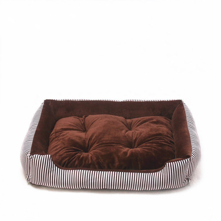 Lit Douillet et Rayé pour Chien ou Chat