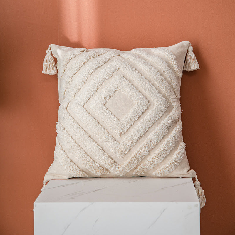 Housse de Coussin Design Géométrique