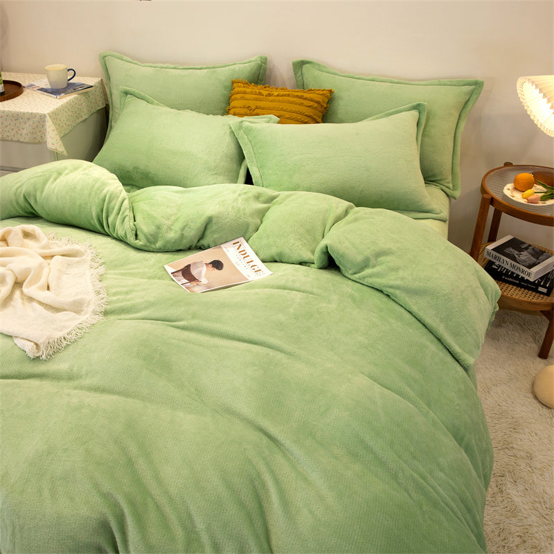 Housse de couette en peluche double face