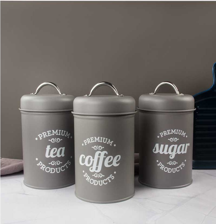 Set de 3 Bocaux Métalliques