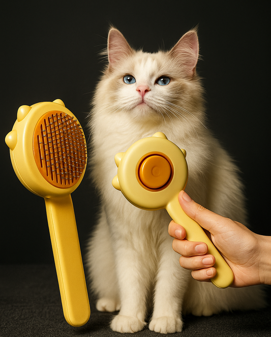 Brosse de Massage Anti-Poils pour Chats