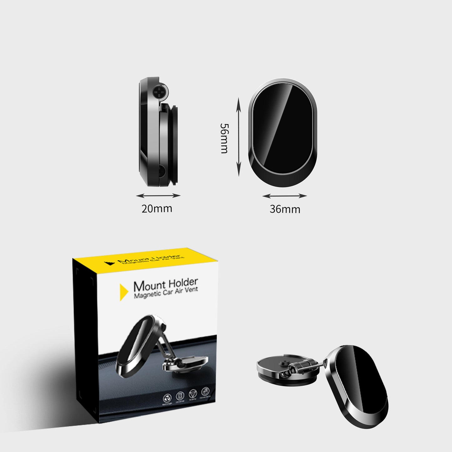 Support Magnétique Pliable pour Téléphone