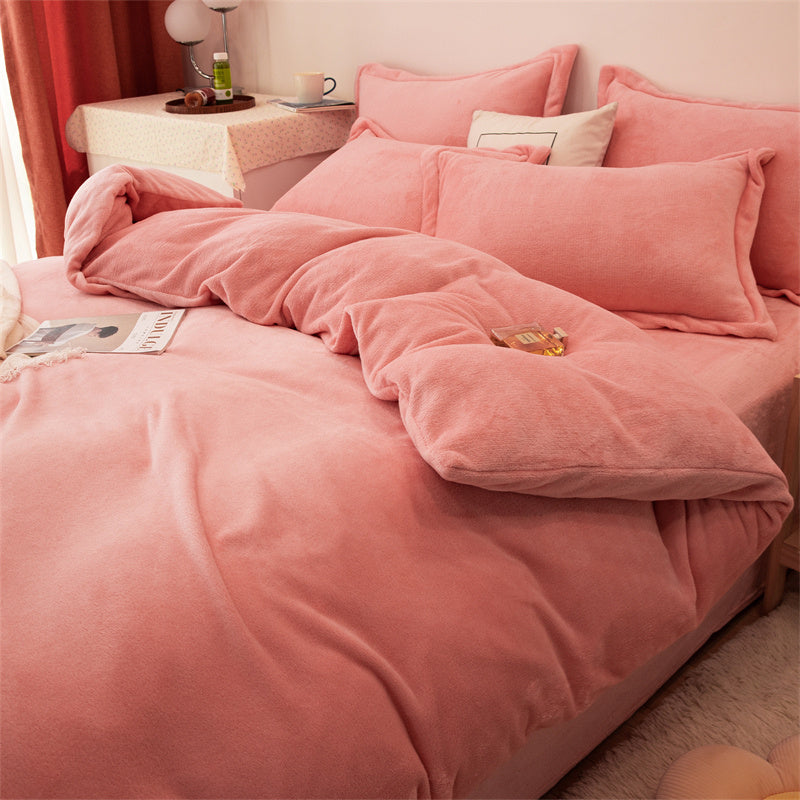 Housse de couette en peluche double face