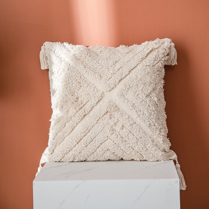 Housse de Coussin Design Géométrique