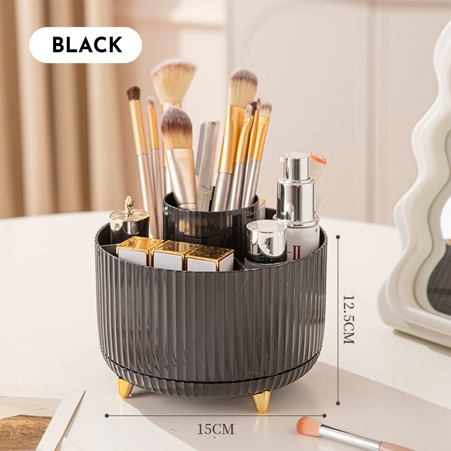Organisateur de Maquillage Rotatif à 360°