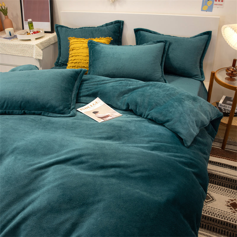 Housse de couette en peluche double face