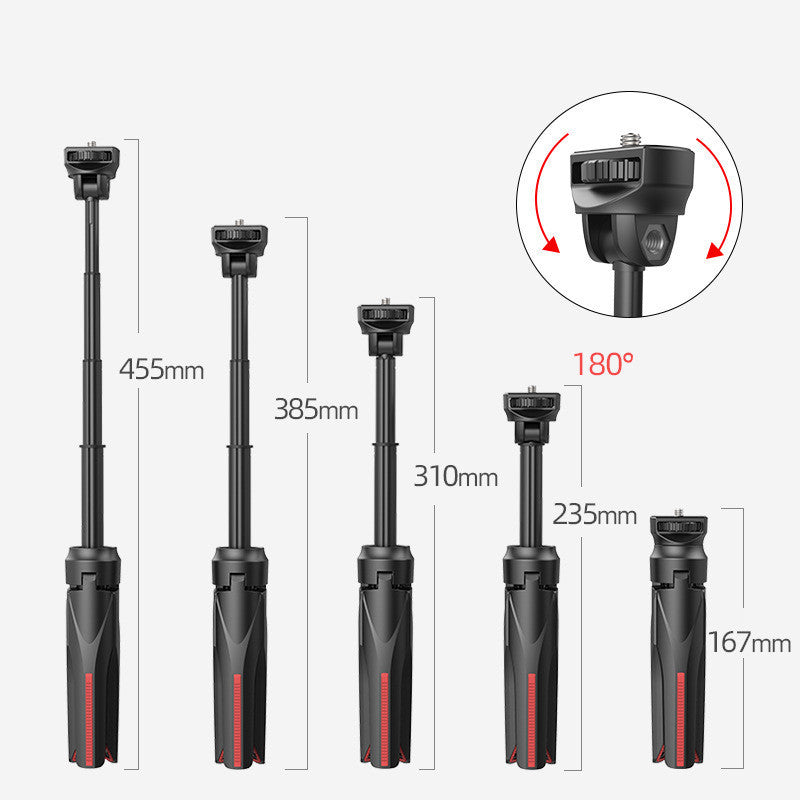 Kit Selfie Tripode, Mini Lumière LED et Microphone