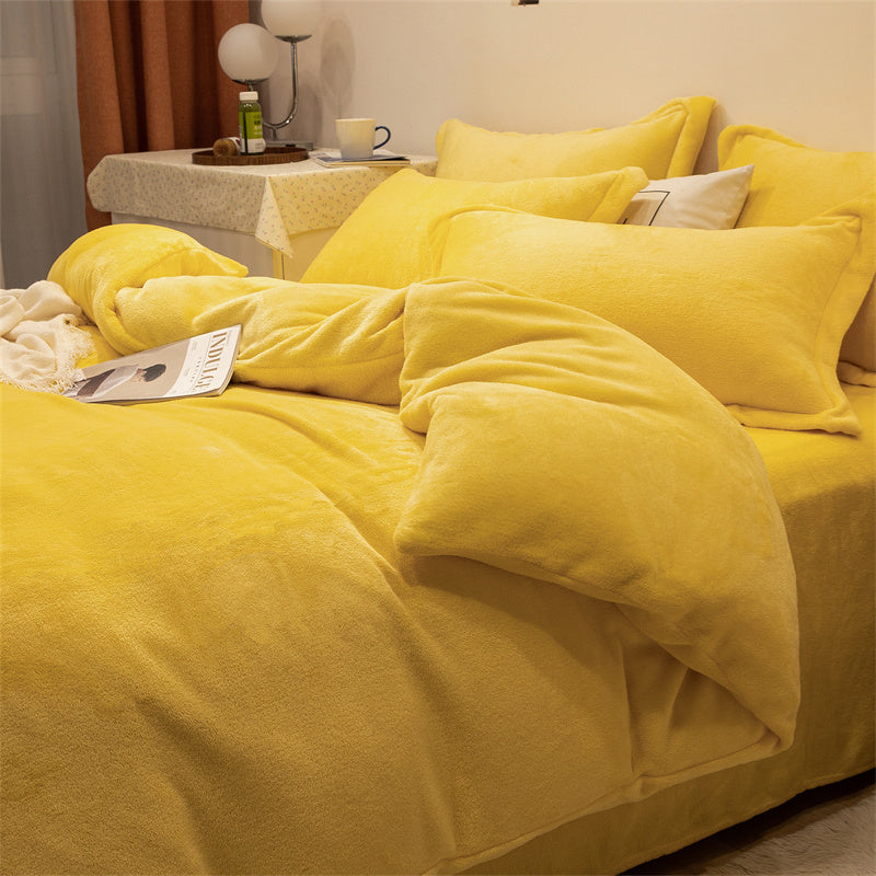 Housse de couette en peluche double face