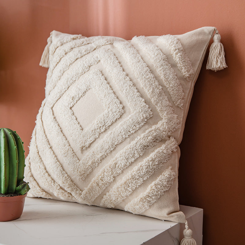 Housse de Coussin Design Géométrique