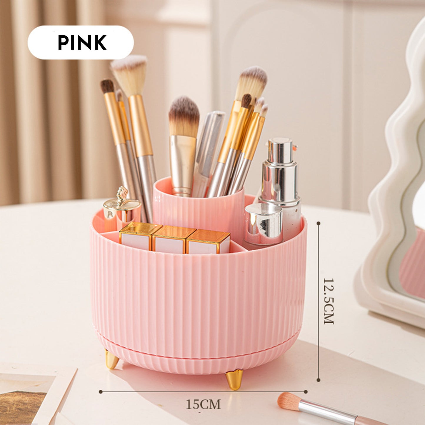 Organisateur de Maquillage Rotatif à 360°