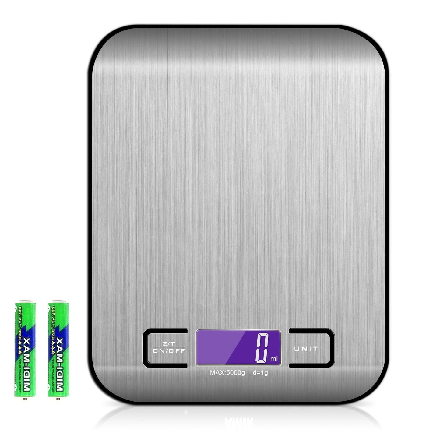 Balance de cuisine électronique inox rechargeable