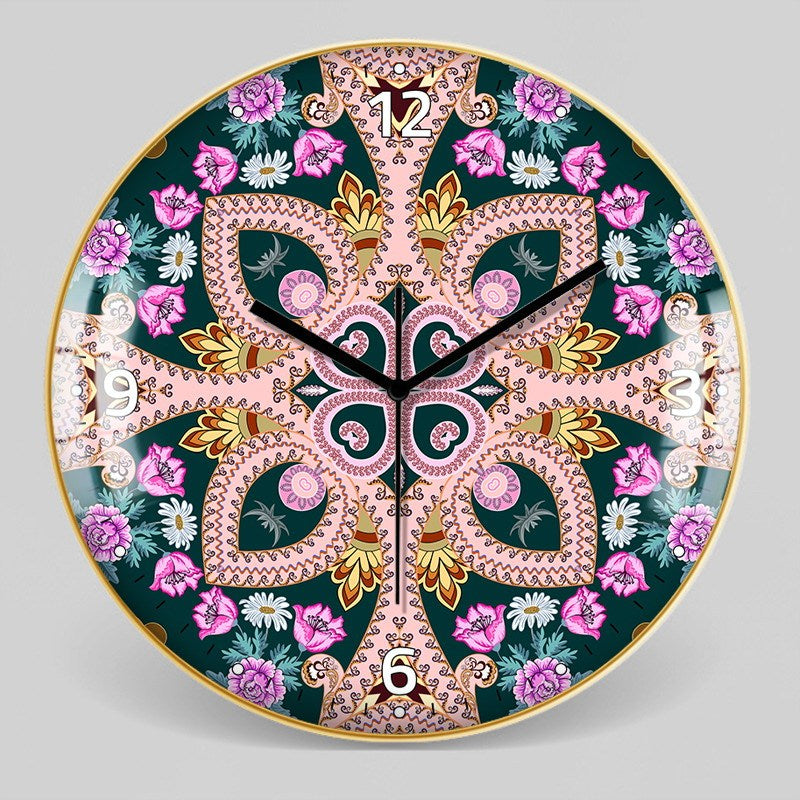 Horloge Murale Marocaine en Verre Trempé