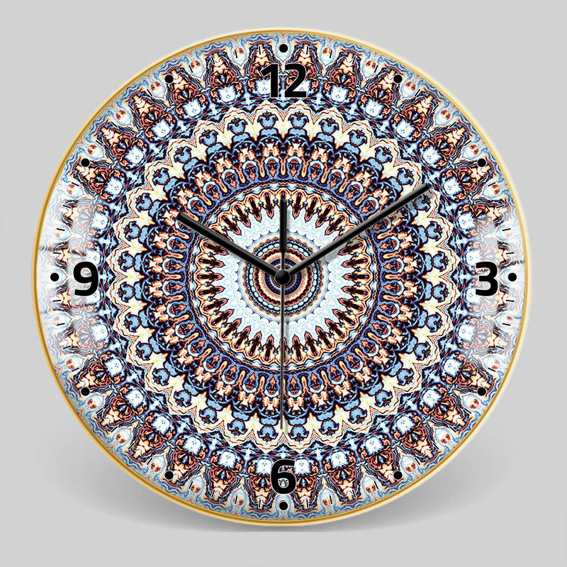 Horloge Murale Marocaine en Verre Trempé