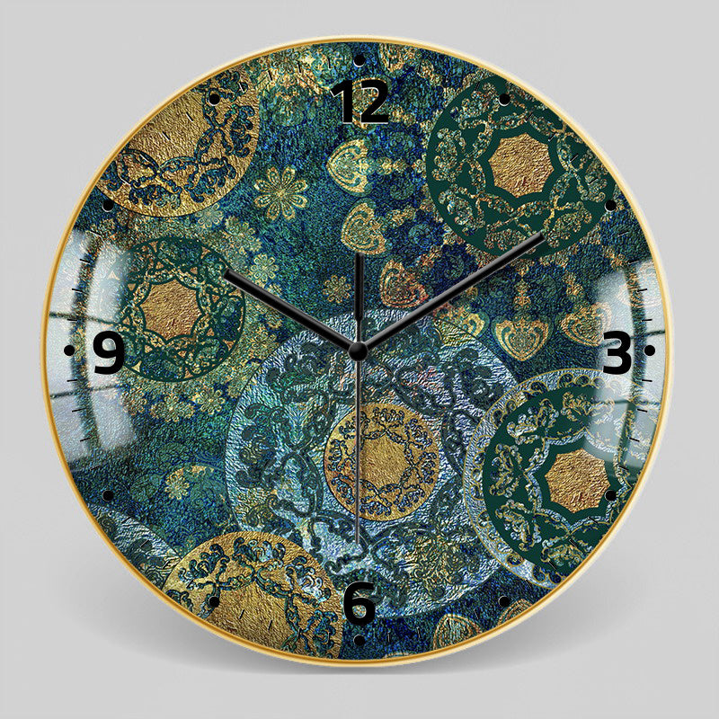 Horloge Murale Marocaine en Verre Trempé