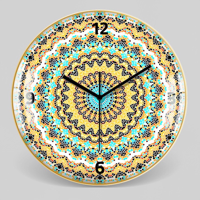 Horloge Murale Marocaine en Verre Trempé