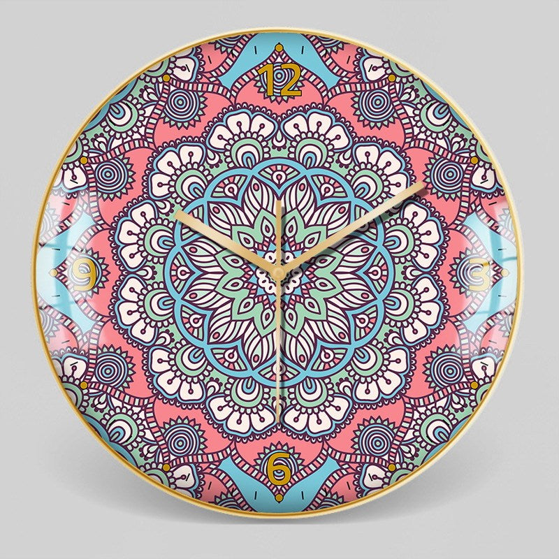 Horloge Murale Marocaine en Verre Trempé