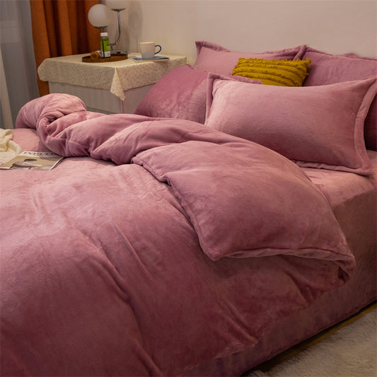 Housse de couette en peluche double face
