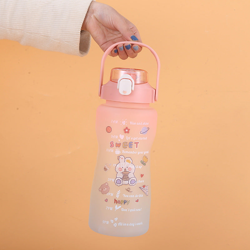 Bouteille d’eau dégradée 2 L